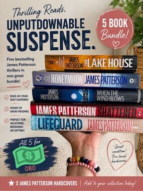 James Patterson Book Bundle - Thriller Books - Crime Novels - Mystery Books